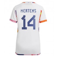 Belgicko Dries Mertens #14 Vonkajší Ženy futbalový dres MS 2022 Krátky Rukáv